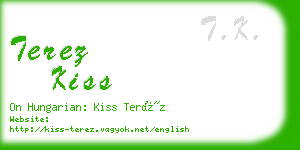 terez kiss business card